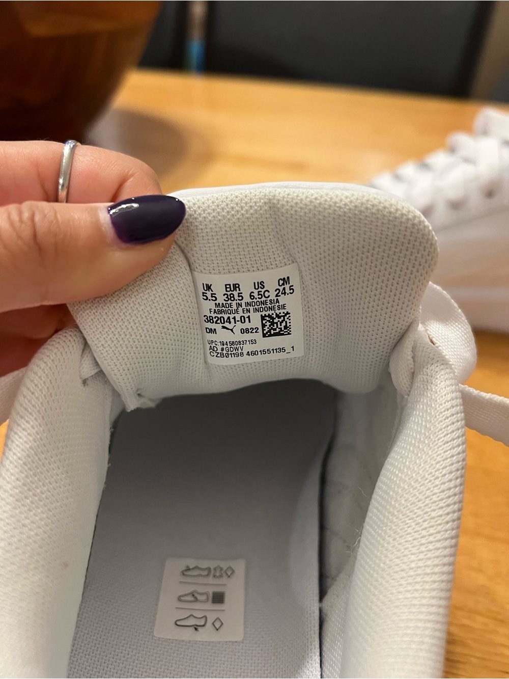 Puma Cali-Style White Kids/Womens Low-Top Sneakers - Picture 5 of 5